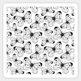 Cabbage butterfly pattern Sticker